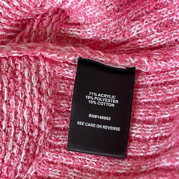 Torrid Pullover Sweater Pink - Drop Shoulder Crew Neck Long Sleeve Cotton 1X - Picture 6 of 6